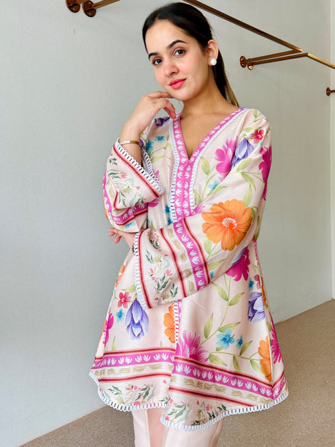 Amaira Pastel Floral Kurta Set